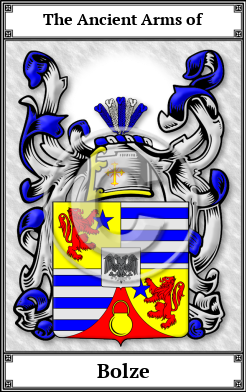 Bolze Family Crest Download (JPG)  Book Plated - 150 DPI