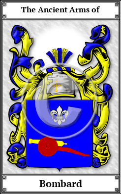 Bombard Family Crest Download (JPG) Book Plated - 600 DPI