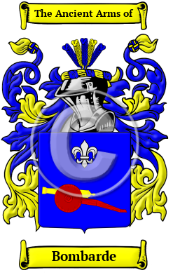 Bombarde Family Crest/Coat of Arms