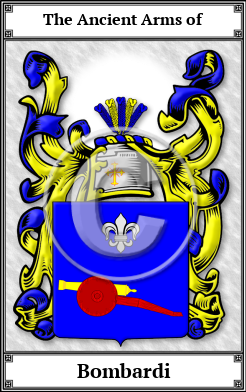 Bombardi Family Crest Download (JPG) Book Plated - 600 DPI