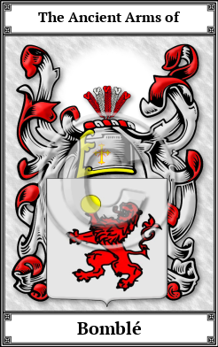 Bomblé Family Crest Download (JPG) Book Plated - 600 DPI