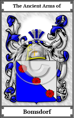 Bomsdorf Family Crest Download (JPG)  Book Plated - 150 DPI