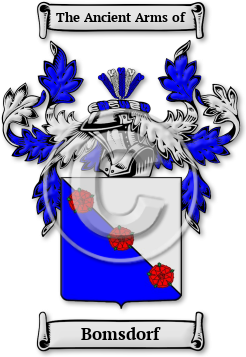 Bomsdorf Family Crest Download (jpg) Legacy Series - 150 DPI