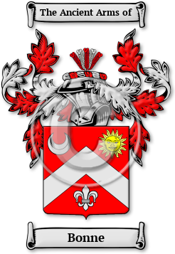 Bonne Family Crest Download (jpg) Legacy Series - 150 DPI