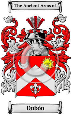 Dubón Family Crest Download (JPG) Heritage Series - 600 DPI
