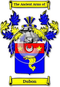 Dubon Family Crest Download (JPG) Legacy Series - 300 DPI