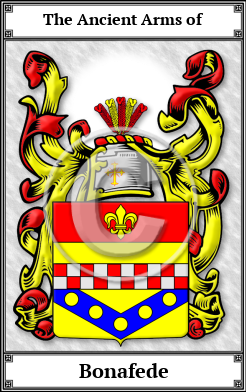 Bonafede Family Crest Download (JPG)  Book Plated - 150 DPI