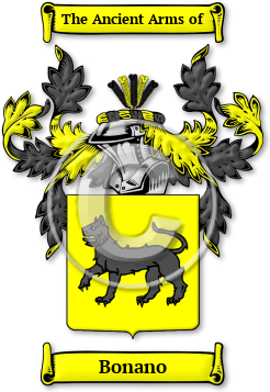 Bonano Family Crest Download (jpg) Legacy Series - 150 DPI