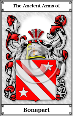 Bonapart Family Crest Download (JPG)  Book Plated - 150 DPI