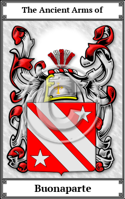 Buonaparte Family Crest Download (JPG)  Book Plated - 150 DPI