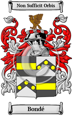 Bondé Family Crest Download (JPG) Heritage Series - 300 DPI