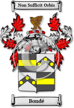 Bondé Family Crest Download (jpg) Legacy Series - 150 DPI