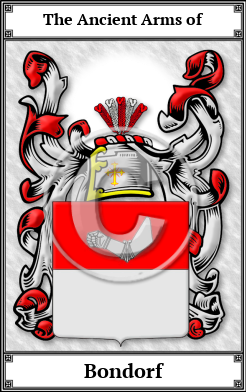 Bondorf Family Crest Download (JPG) Book Plated - 600 DPI