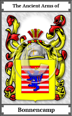 Bonnencamp Family Crest Download (JPG)  Book Plated - 150 DPI