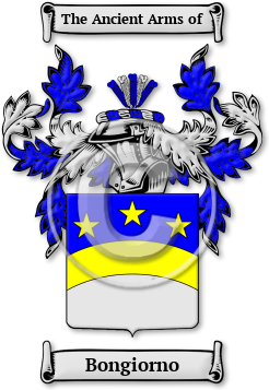 Bongiorno Family Crest Download (jpg) Legacy Series - 150 DPI