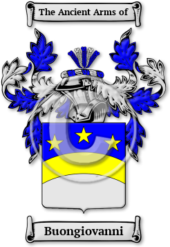 Buongiovanni Family Crest Download (jpg) Legacy Series - 150 DPI