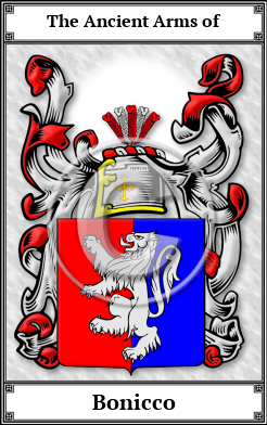 Bonicco Family Crest Download (JPG)  Book Plated - 150 DPI