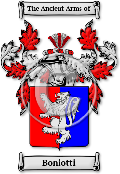 Boniotti Family Crest Download (jpg) Legacy Series - 150 DPI