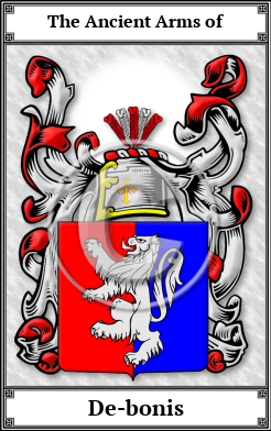 De-bonis Family Crest Download (JPG)  Book Plated - 150 DPI