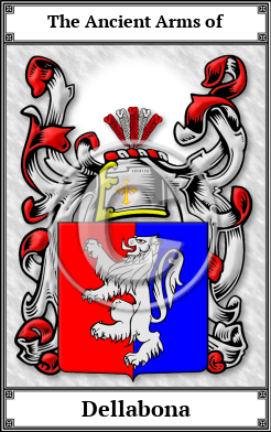 Dellabona Family Crest Download (JPG)  Book Plated - 150 DPI