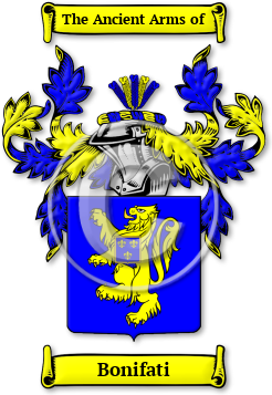 Bonifati Family Crest Download (jpg) Legacy Series - 150 DPI