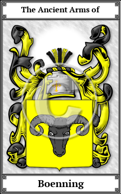 Boenning Family Crest Download (JPG) Book Plated - 600 DPI