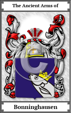 Bonninghausen Family Crest Download (JPG) Book Plated - 600 DPI