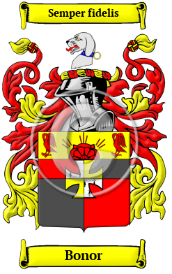 Bonor Family Crest/Coat of Arms