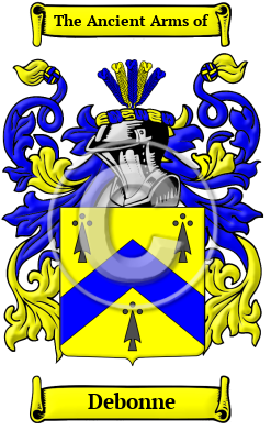 Debonne Family Crest Download (JPG) Heritage Series - 600 DPI
