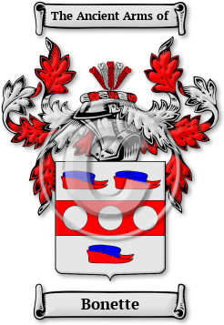 Bonette Family Crest Download (JPG) Legacy Series - 600 DPI