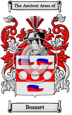 Bonnet Family Crest Download (JPG) Heritage Series - 600 DPI