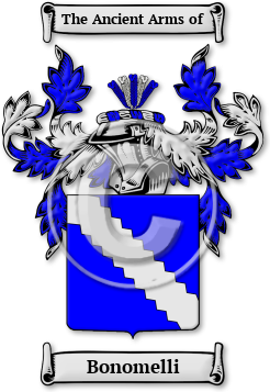 Bonomelli Family Crest Download (jpg) Legacy Series - 150 DPI