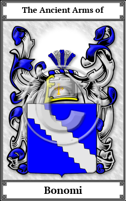 Bonomi Family Crest Download (JPG)  Book Plated - 150 DPI