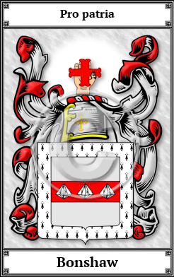 Bonshaw Family Crest Download (JPG)  Book Plated - 150 DPI