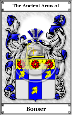 Bonser Family Crest Download (JPG)  Book Plated - 150 DPI