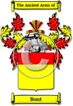 Bont Family Crest Download (jpg) Legacy Series - 150 DPI