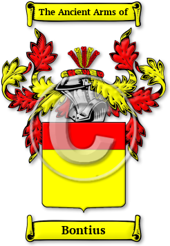 Bontius Family Crest Download (jpg) Legacy Series - 150 DPI
