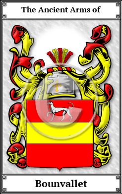 Bounvallet Family Crest Download (JPG)  Book Plated - 150 DPI