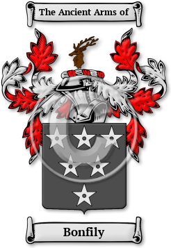 Bonfily Family Crest Download (jpg) Legacy Series - 150 DPI