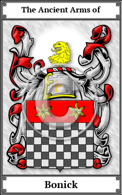 Bonick Family Crest Download (JPG)  Book Plated - 150 DPI