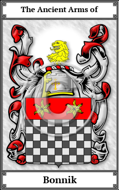 Bonnik Family Crest Download (JPG)  Book Plated - 150 DPI