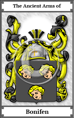 Bonifen Family Crest Download (JPG)  Book Plated - 150 DPI