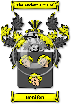 Bonifen Family Crest Download (jpg) Legacy Series - 150 DPI