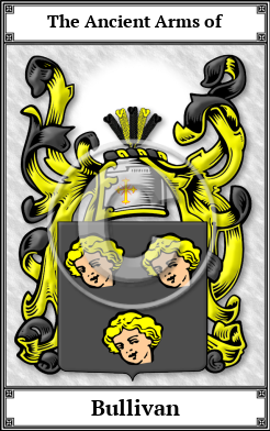 Bullivan Family Crest Download (JPG)  Book Plated - 150 DPI