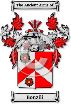 Bonzili Family Crest Download (jpg) Legacy Series - 150 DPI