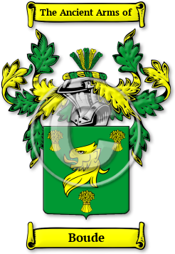 Boude Family Crest Download (JPG) Legacy Series - 600 DPI