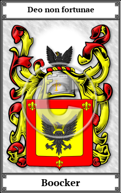 Boocker Family Crest Download (JPG)  Book Plated - 150 DPI