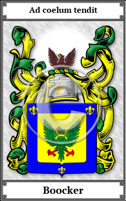 Boocker Family Crest Download (JPG)  Book Plated - 150 DPI
