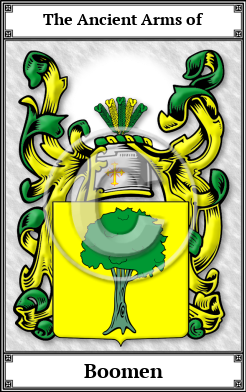 Boomen Family Crest Download (JPG)  Book Plated - 150 DPI