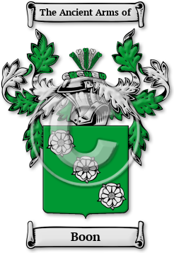 Boon Family Crest Download (jpg) Legacy Series - 150 DPI